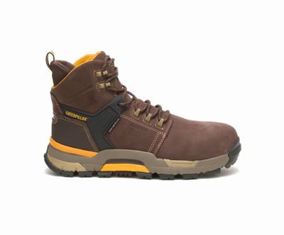 Botas De Trabajo Caterpillar EDGE Impermeables Nano Puntera Hombre Cafe | TLVw9hK0