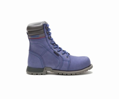 Botas De Trabajo Caterpillar Echo Impermeables Steel Puntera Mujer Moradas | M5p7Kajc