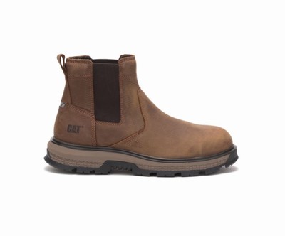 Botas De Trabajo Caterpillar Exposition Chelsea Alloy Puntera Hombre Marrones | CTkf8zEc