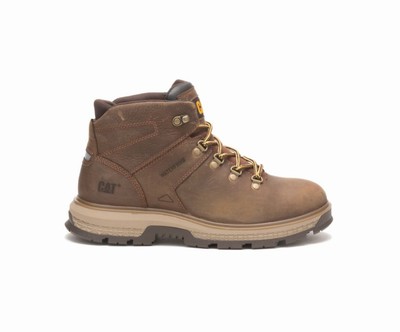 Botas De Trabajo Caterpillar Exposition Hiker Impermeables Hombre Marrones | vAWIpROD