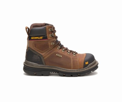 Botas De Trabajo Caterpillar Hauler 6" Impermeables Composite Puntera Hombre Beige Oscuro | u7evAJZF