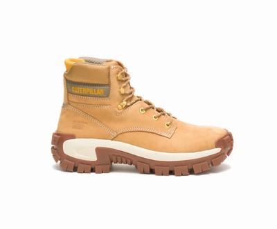 Botas De Trabajo Caterpillar Invader Hi Steel Puntera Hombre Naranjas | EfmaRNST