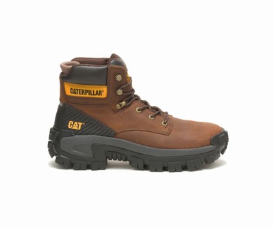 Botas De Trabajo Caterpillar Invader Hi Steel Puntera Hombre Marrones Oscuro | gp7Ot4Bd