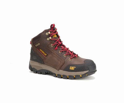 Botas De Trabajo Caterpillar Navigator Impermeables Hombre Marrones Gris | Su2rqnVN