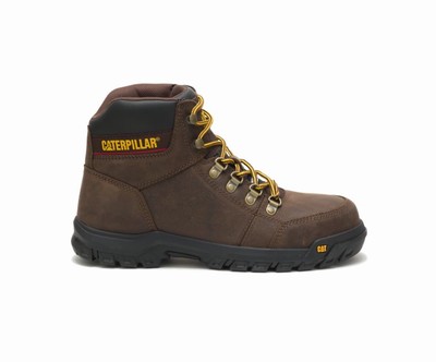 Botas De Trabajo Caterpillar Outline Steel Puntera Hombre Marrones | qtCEa1XN