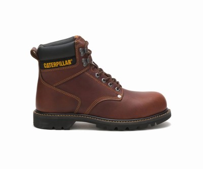 Botas De Trabajo Caterpillar Second Shift Steel Puntera Hombre Marrones | OU3G0d7S