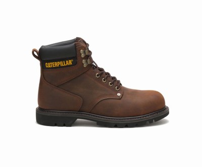 Botas De Trabajo Caterpillar Second Shift Steel Puntera Hombre Marrones Oscuro | e7PKdpEZ