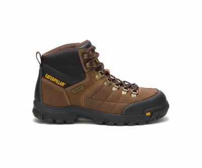 Botas De Trabajo Caterpillar Threshold Impermeables Hombre Marrones | FIp9yEDz