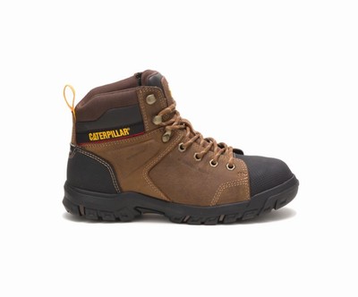 Botas De Trabajo Caterpillar Wellspring Impermeables Metatarsal Guard Steel Puntera Mujer Marrones | EiQtWPL5