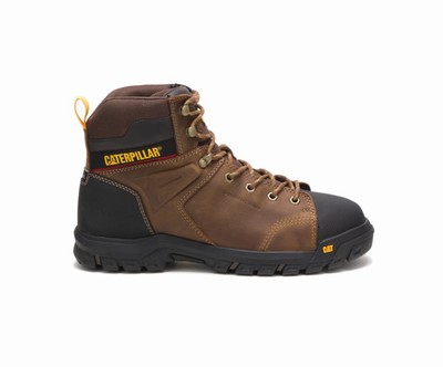 Botas De Trabajo Caterpillar Wellspring Impermeables Metatarsal Guard Steel Puntera Hombre Marrones | m4vGMwbI