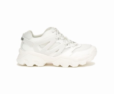 Zapatillas Gruesas Caterpillar Reactor Mujer Blancas | DsiqMSKo