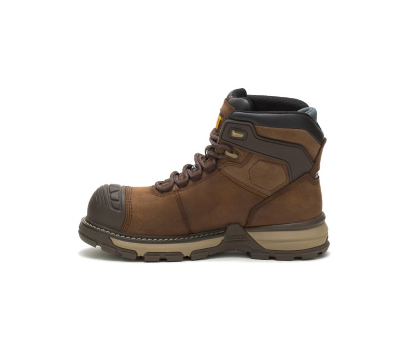 Botas De Trabajo Caterpillar Excavator Superlite Impermeables Thinsulate™ Carbon Composite Puntera Mujer Marrones Oscuro | XFS4DCHN