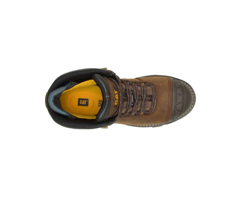 Botas De Trabajo Caterpillar Excavator Superlite Impermeables Thinsulate™ Carbon Composite Puntera Mujer Marrones Oscuro | XFS4DCHN