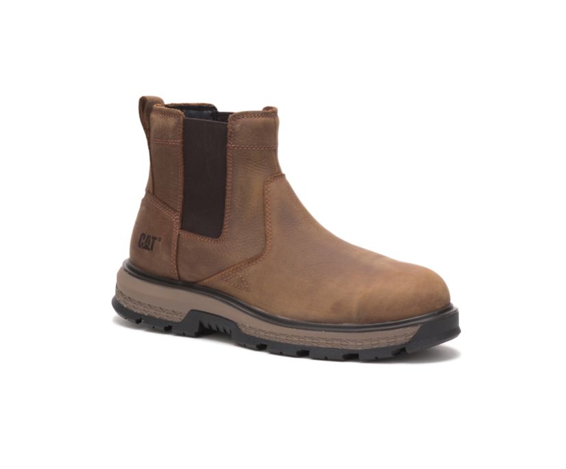 Botas De Trabajo Caterpillar Exposition Chelsea Alloy Puntera Hombre Marrones | CTkf8zEc