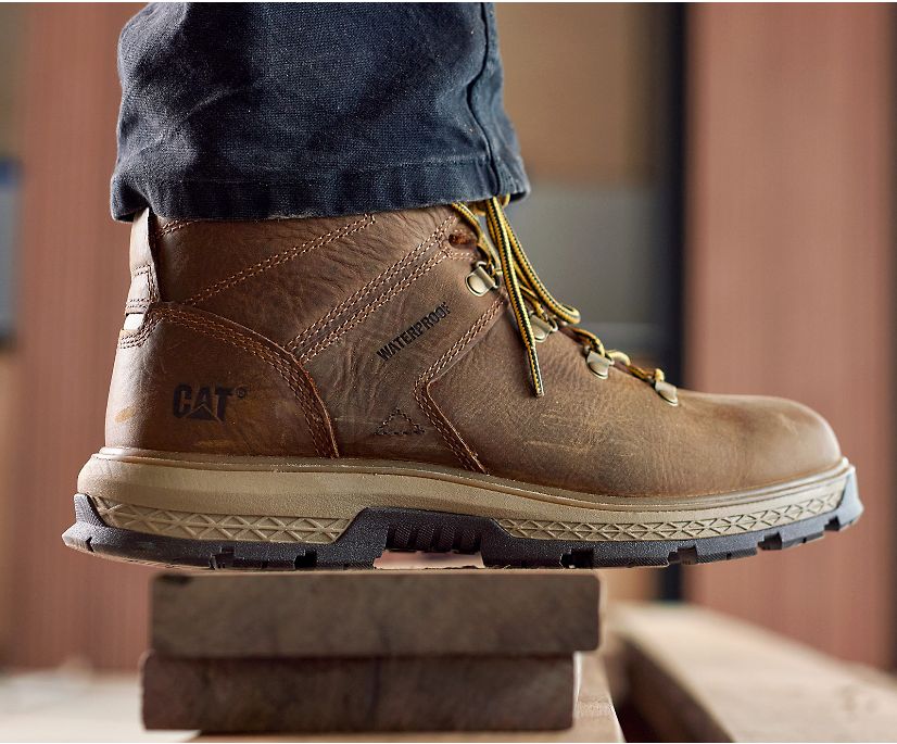 Botas De Trabajo Caterpillar Exposition Hiker Impermeables Hombre Marrones | vAWIpROD