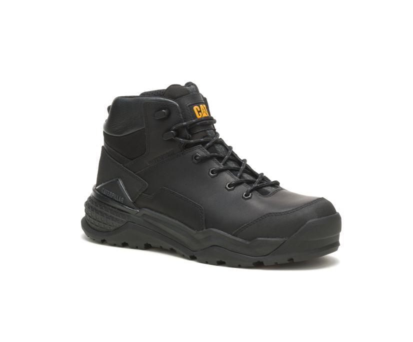 Botas De Trabajo Caterpillar Provoke Mid Impermeables Alloy Puntera Hombre Negras | Sa4s3eql