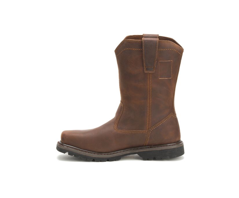 Botas De Trabajo Caterpillar Wellston Pull On Steel Puntera Hombre Marrones Oscuro | Zs5OF7La