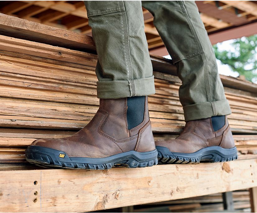 Botas De Trabajo Caterpillar Wheelbase Steel Puntera Hombre Marrones | uiOPUnyY