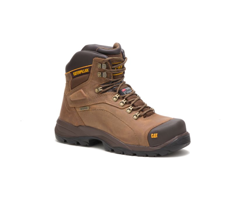 Botas Impermeables Caterpillar Diagnostic Hi Thinsulate™ Steel Puntera Hombre Beige Oscuro | 9V4x8oLN