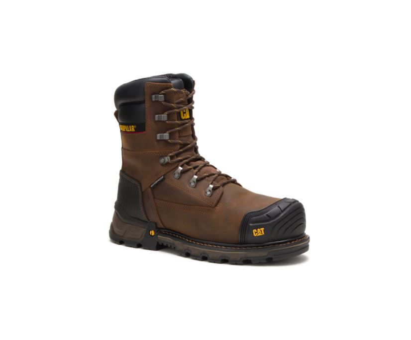 Botas Impermeables Caterpillar Excavator XL 8'' Thinsulate™ Composite Puntera Hombre Marrones Oscuro | C1sJifoj