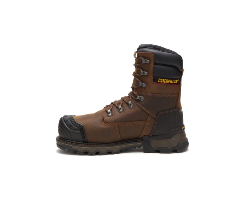 Botas Impermeables Caterpillar Excavator XL 8'' Thinsulate™ Composite Puntera Hombre Marrones Oscuro | C1sJifoj