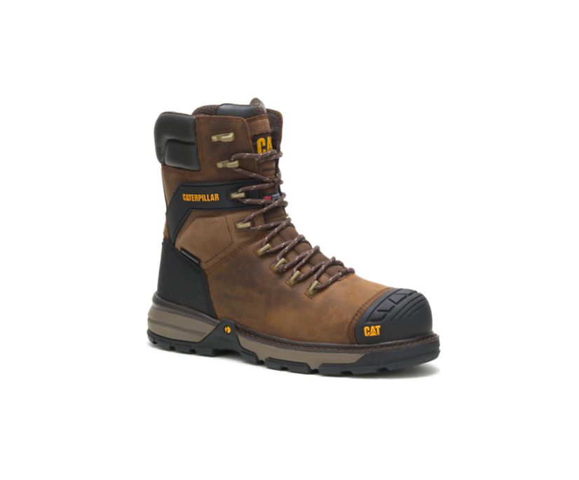 Botas Impermeables Caterpillar Excavator Superlite 8'' Thinsulate™ Carbon Composite Puntera Hombre Marrones Oscuro | fVN8ejda