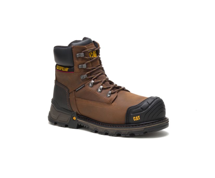 Botas Impermeables Caterpillar Excavator XL 6'' Composite Puntera Hombre Marrones Oscuro | oxAhW0w3