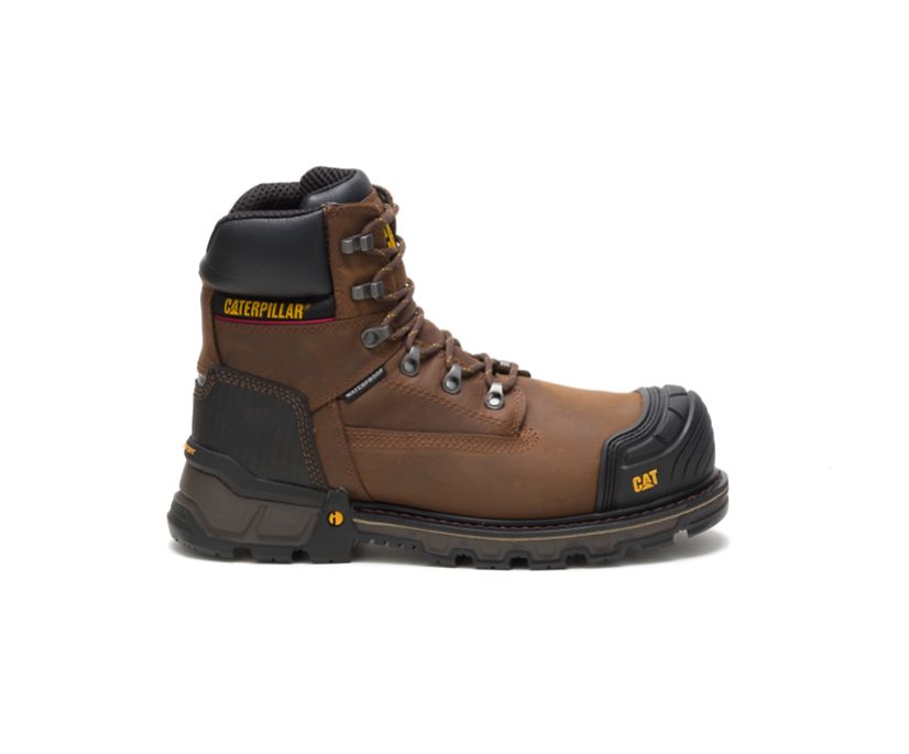 Botas Impermeables Caterpillar Excavator XL 6\'\' Composite Puntera Hombre Marrones Oscuro | oxAhW0w3