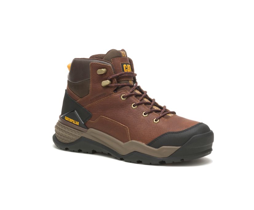 Botas Impermeables Caterpillar Provoke Mid Hombre Marrones Gris | DAk3vw5e