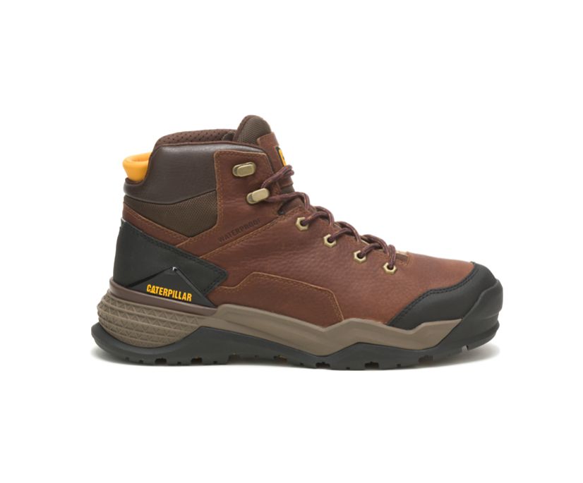 Botas Impermeables Caterpillar Provoke Mid Hombre Marrones Gris | DAk3vw5e