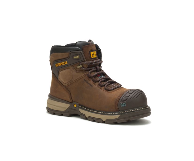 Botas Seguridad Caterpillar Excavator Superlite Impermeables Thinsulate™ Carbon Composite Puntera Mujer Marrones Oscuro | 9rZQ5M68